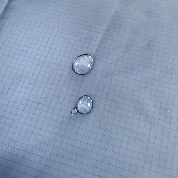 Blue 5mm Grid 98% Polyester ESD Antistatic Waterproof Fabric for Cleanroom Clothing