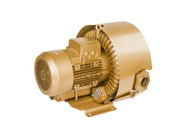 Three Phase Ring Two Stage Vacuum Pump Blower , High Pressure Side Channel Blower