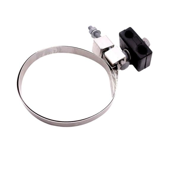 65*65*54mm FTTx Galvanização a frio C-Type Draw Hook Fiber Optic Fitting Acessórios Span Clamp