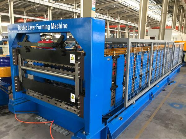 0.7mm Double Layer Roll Forming Machine , Double Layer Roof Wall Panel Roll Forming Machine