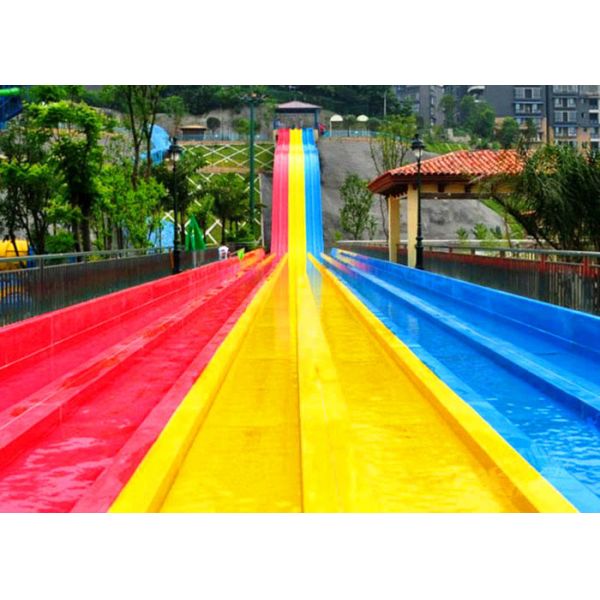 Amusement Park Outdoor Water Play Equipment 5.5kW / Slide Power 12 Months Warranty