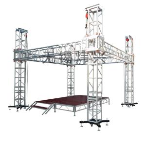 Quick Assembly Square Aluminum Truss Lighting , Indoor / Outdoor Aluminum Alloy