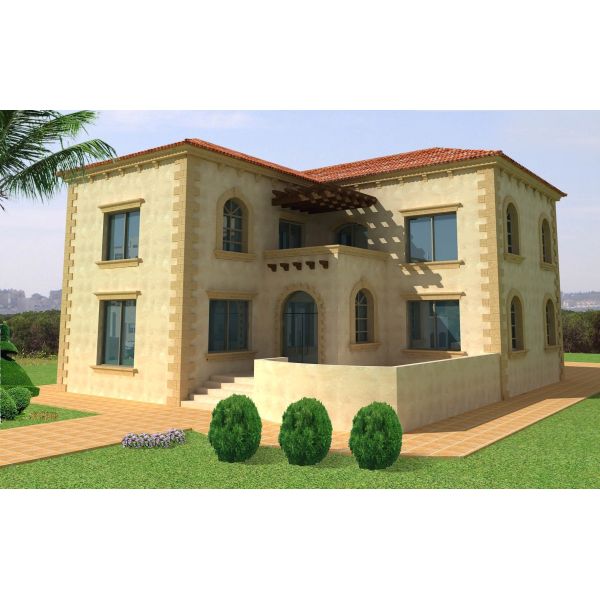 EU/USA/NZ/Australia prefabricó el viento para resistir las casas de marco de acero ligeras, chalet de acero del nuevo indicador ligero de dos pisos del diseño