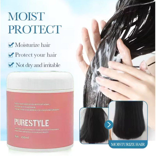 450ml Organic Hair Mask Smoothing Collagen Keratin Treatment Hair Care Conditioner Hair Straightening Cream OEM