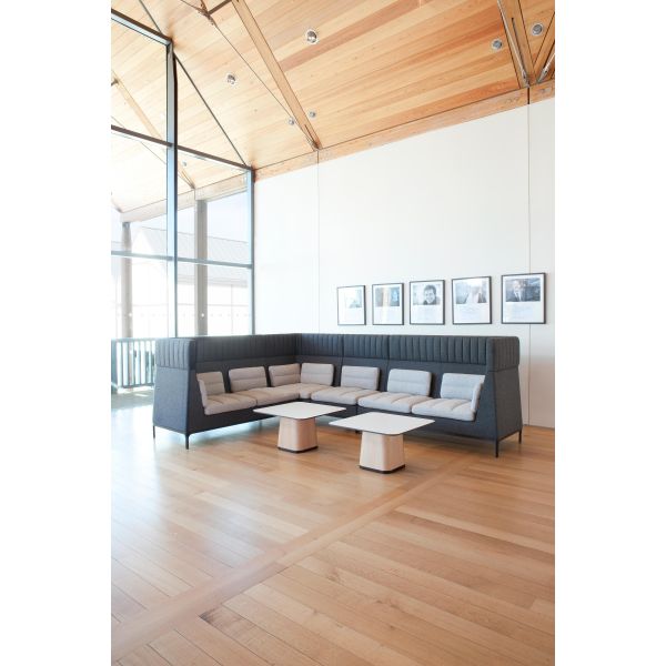 Commercial Booth Seating / Waiting Room Sofa Bench With High Density Foam