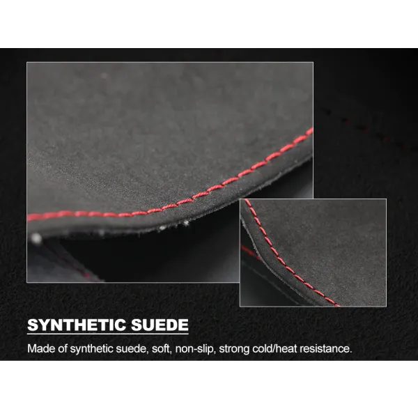 DIY Suede Steering Wheel Cover for Mazda 3 Axela Mazda 6 Atenza Mazda 2 CX-3 CX3 CX-5 CX5