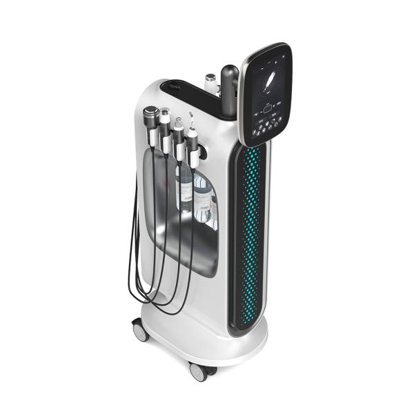 Skin Rejuvenation 8 Handpiece Professional Hydra Facial Machine Treatments AzulMarino 8W Model