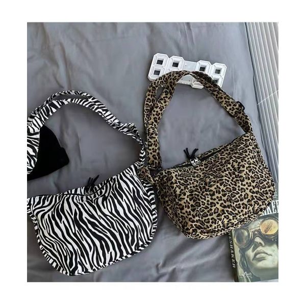 Емкость сумки дамы Одиночн дизайна зебры сумок холста Eco печати леопарда моды большая
