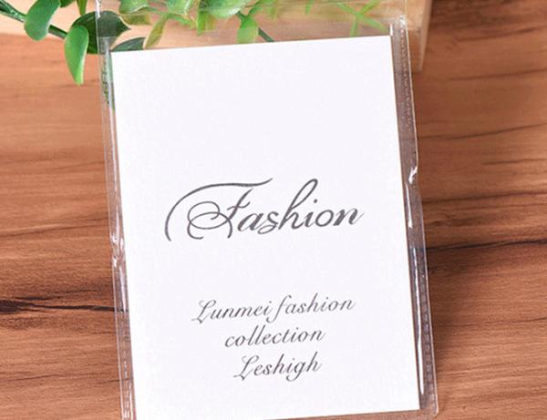 Durable Rectangular Garment Hang Tags , Clothing Swing Tags Various Size