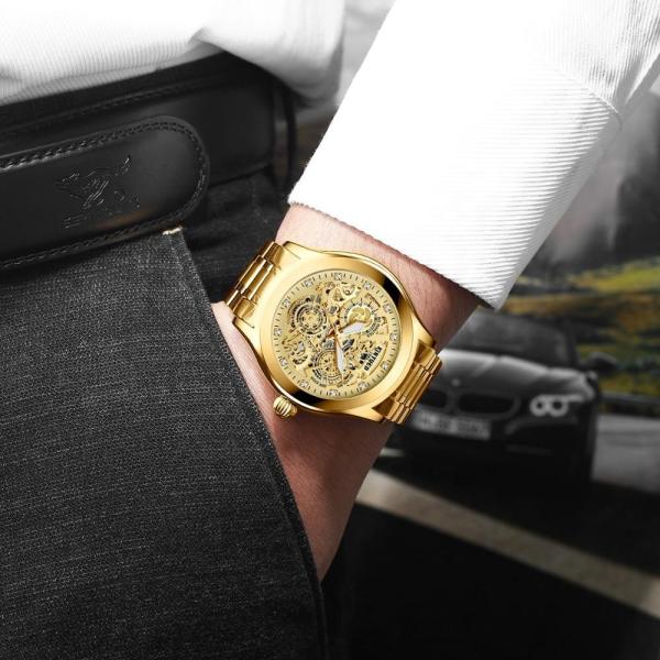 KINYUED waterproof manufacturer watches tourbillon movement mechanical watch for men