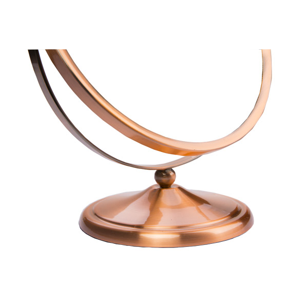 зеркало вращения 360д роскошное стоящее косметическое, овальное зеркало таблицы золота с стойкой