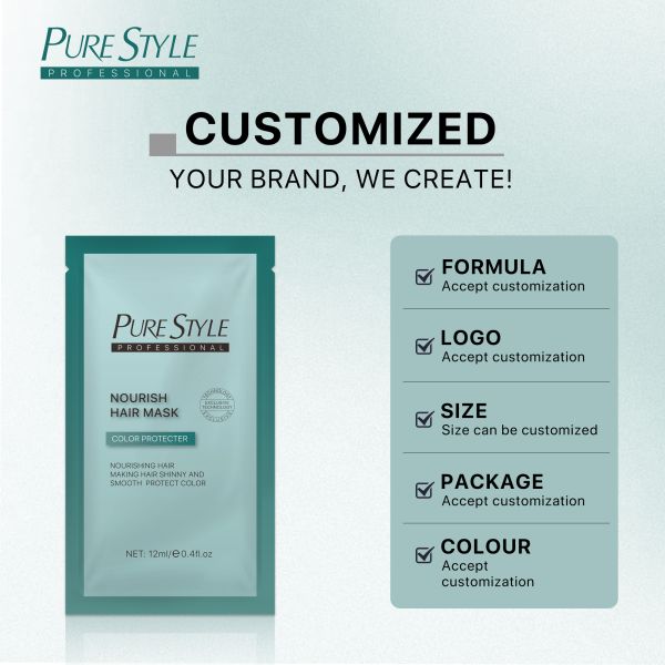 Traitement capillaire à l'huile d'argan, kératine nourrissante et réparatrice au collagène hydratant et biologique