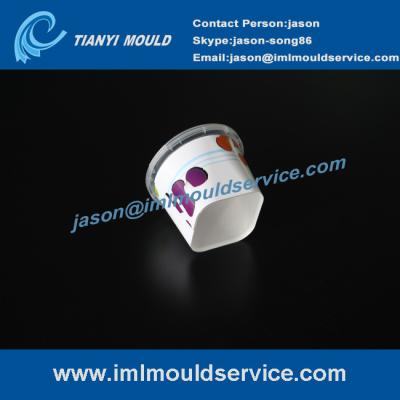 250ml thin-wall injection plastic food packaging mould, IML dry fruits containers mould