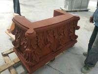 El SGS certificó la piedra arenisca roja pura que tallaba arte de piedra decorativo del alivio del jardín