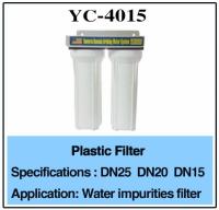 filtre d'eau en plastique de DN25 DN20 de 3/4