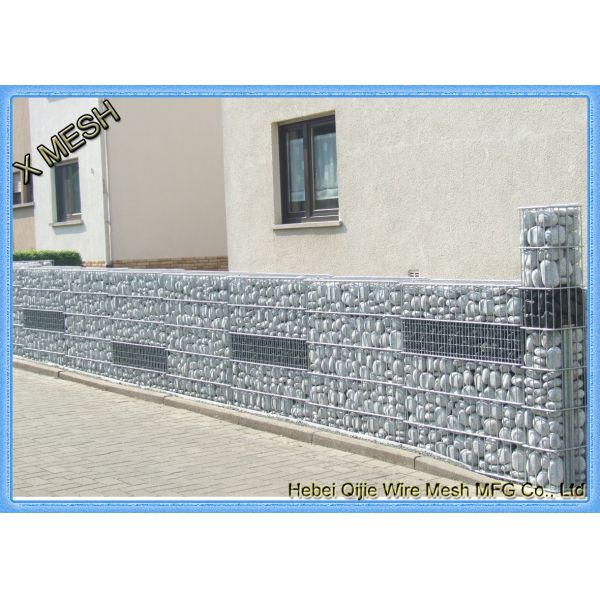 5 мм Проволочный калибр Сварные корзины Gabion Silver Galfan для архитектурной облицовки