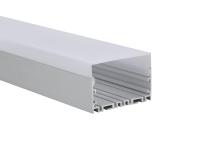 profil en aluminium d'extrusion d'intérieur de 75*50mm pour l'éclairage de bande mené