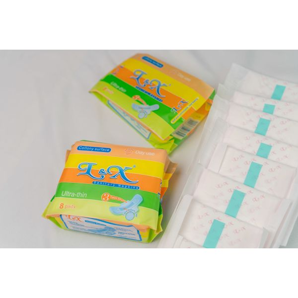 8 Pads Menstrual Napkin Pad 240mm Breathable Absorbent Menstrual Pads With Wings