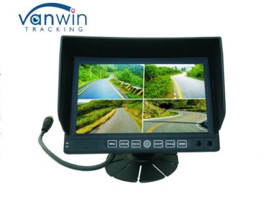 Monitor 4ch DVR do LCD de um tela panorâmico de 7 polegadas com imagens da montagem e do quadrilátero do suporte para Van/caminhão