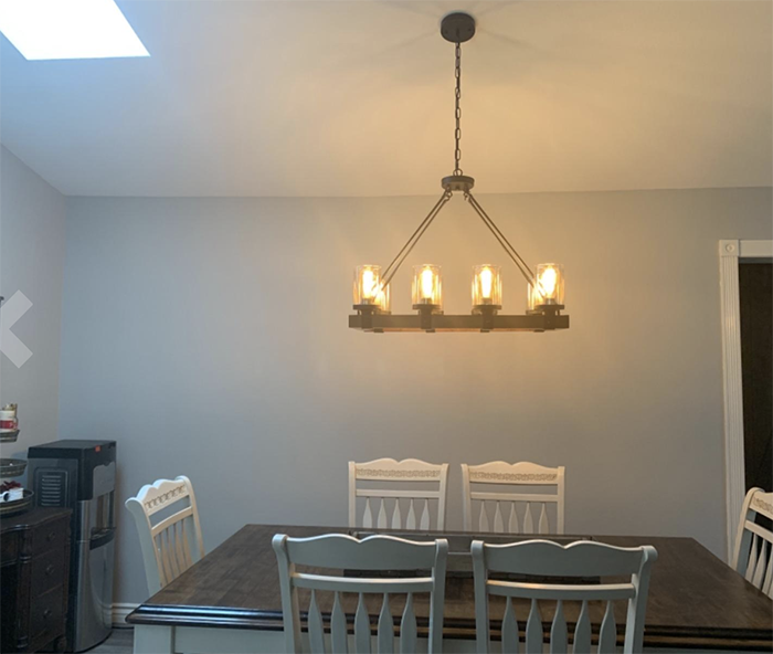 IP20 Rustic Pendant Chandelier E27 Vintage Kitchen Glass Pendant Lighting