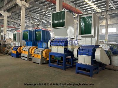 37KW Crusher For PVC Pipes Plastic Waste Recycling Machine Line