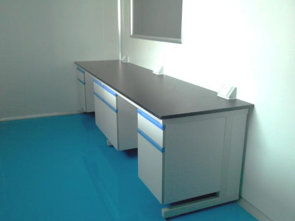 Modern Colorful Steel / Wood Lab Bench Modular Laboratory Furniture