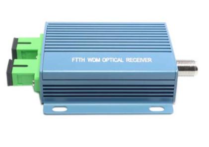 CATV FTTH Fiber Optic Mini Passive Optical Receiver WDM ABS PC Material