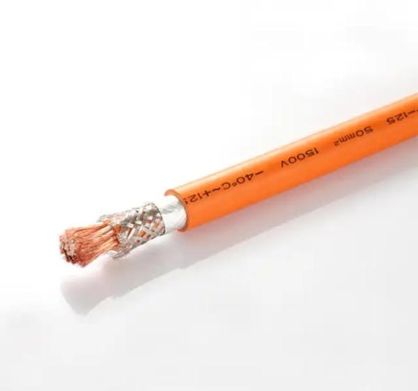 Ev charging cable 25mm2 35mm2 50mm2 70mm2 Orange 1000/1500V Double insulated HV cable electric vehicle shielded cable