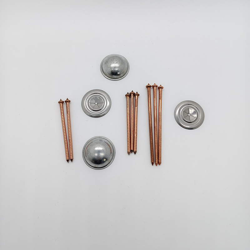 Copper Plated CD Stud Welding Insulation Pin 3x125mm with Speed Lock Washer Stainless Steel and HVAC Locking Caps