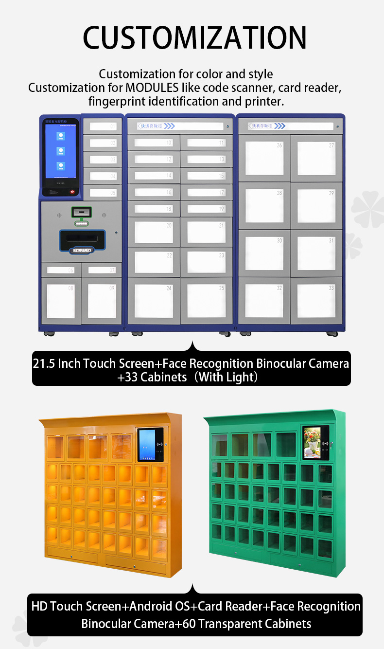 Intelligent Cold Rolled Steel Electronic Locker Self Pick-up Parcel Delivery Cabinet with Smart System