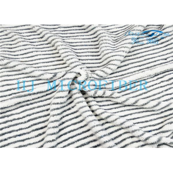 White Microfiber Hard Wire Coral Fleece Fabric Used In Mop Pads Heads