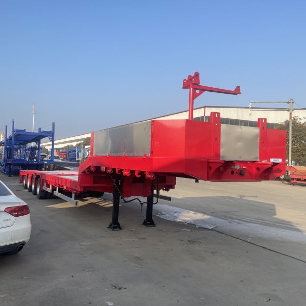 Max Payload 80 ton-150ton Heavy Duty Agricultural Tractor Lowboy Dump Trailer