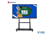 V100 チップ インタラクティブホワイトボード 65 75 86 インチ 20点タッチ アンチグレア ワイヤレス画面共有 Android 14.0 内蔵ホワイトボードソフトウェア、教室管理AI機能付き