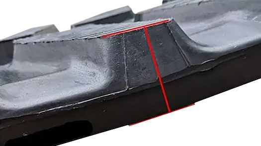HB20230331 Rubber Track for Mini Dumper Heavy-duty Construction 1 Ton 2 Ton 3 Ton