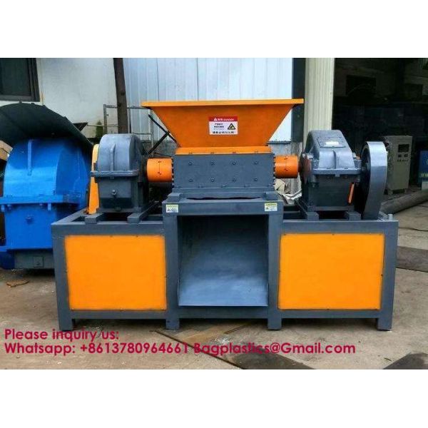 Double Shaft Metal Steel Shredder Scrap Car Recycling Machine For Metal Plastics Crusher Horizontal Baler Vertical Baler Metal Balers Dual-Shaft Shredder Spiral Pulverizer Straw Baler