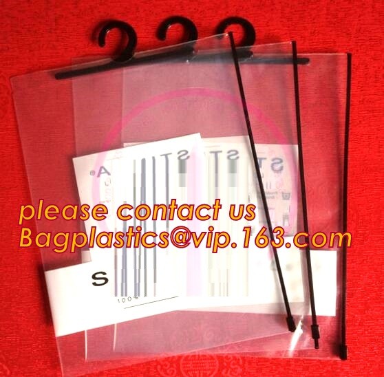 Custom Hanger Plastic Apparel Packaging Bags OEM Biodegradable Cloth Packing k Clothing Self Seal Garment bagease