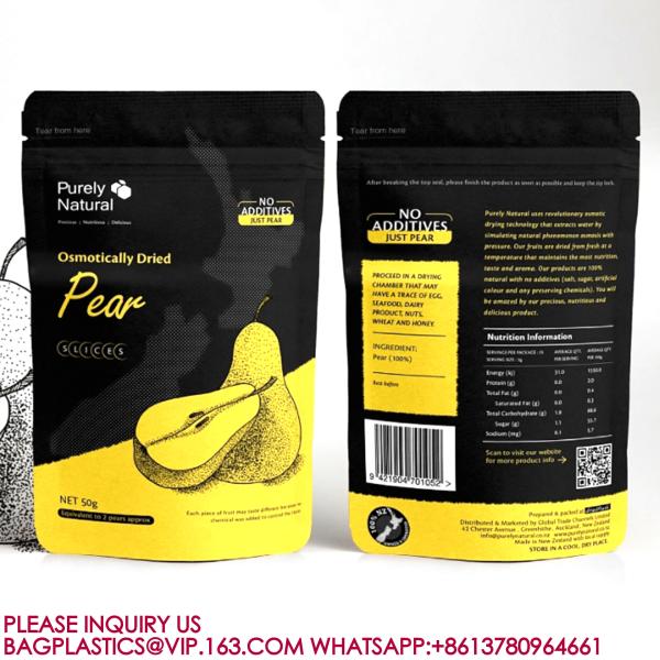 Food Packaging Bags Sweets Biscuits Nuts Zip Bags Plastic Packaging Aluminium Foil Bags
