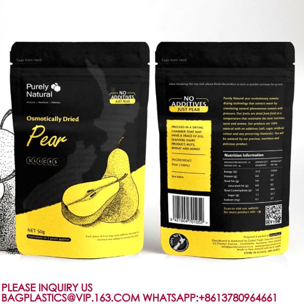 Food Packaging Bags Sweets Biscuits Nuts Zip Bags Plastic Packaging Aluminium Foil Bags