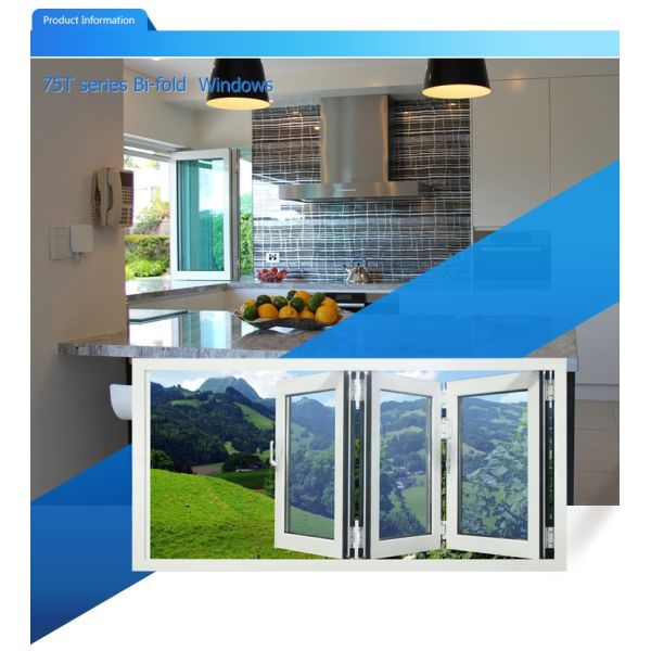 Glass Aluminium Sliding Windows , Folding Waterproof White Aluminium Windows