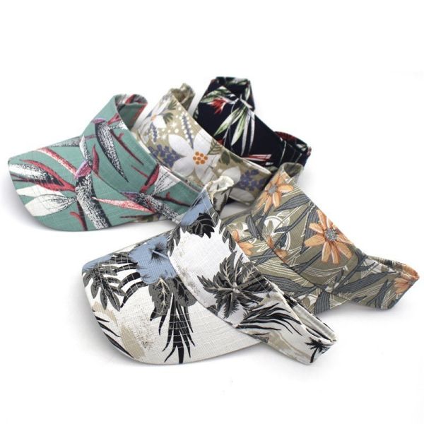 Summer Colorful Sun Visor Cap Uv Protection Visors 58cm Flat Brim