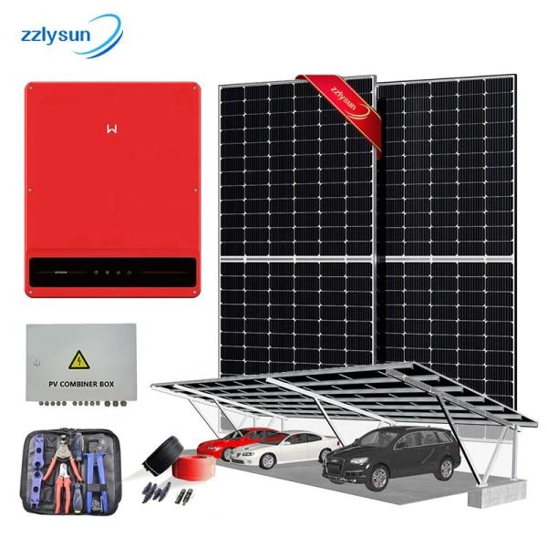 Roof Mounting On Grid Solar Power System 50KW 60KW MPPT Commercial