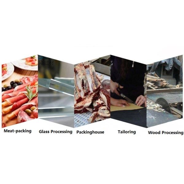 SS316 Wire  Class 5 Cut Resistant Protective Work Gloves Polyethylene Fibers