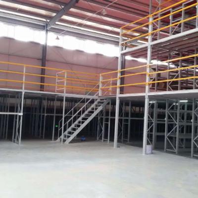 Warehouse Steel Construction Platform Bolted Fire Protect Industrial Storage Mezzanine
