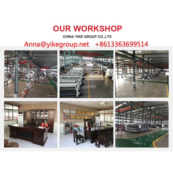 YK-1100 Automatic Strapping Machine Connected Auto Gluing Machine Corrugated Box Making