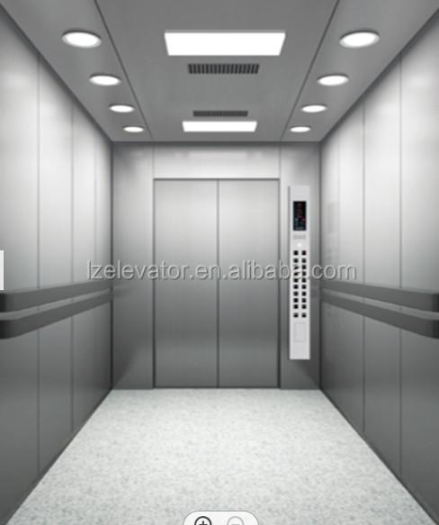 cabine de aço inoxidável do elevador de 1.5m Pit Hospital Bed Elevator TUV