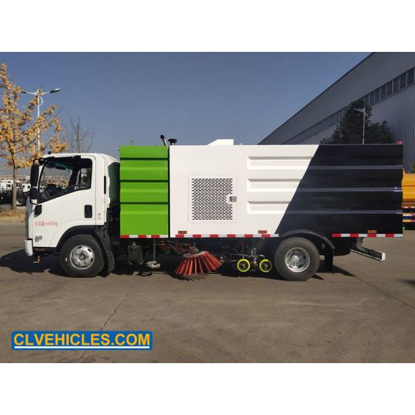 ISUZU KV100 130hp 5000L Water 5000L Garbage Tank Sweeper Truck
