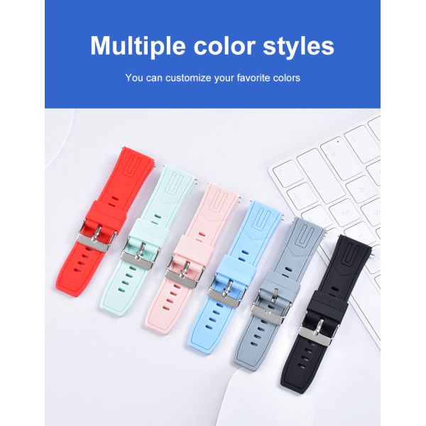 Quick-release Silicone Watch Strap, Available In Various Colors With Buckles | Custom Logo Supported - Wholesaler SHX