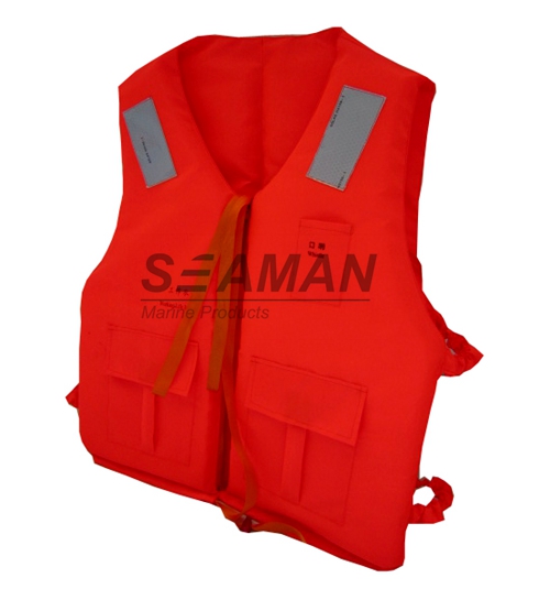 Marine Rigid Foam Orange Work Life Jacket 86-5 Adult Life Vest For Immigrants