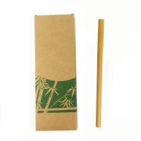 Palha de bambu carbonizada portátil Natureza Palha de fibra de bambu reutilizável e OEM aceita
