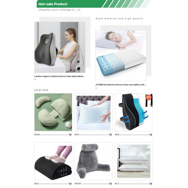Adjustable Strap Car Memory Foam Cushion for Waist Support Unpick and Washable Cover